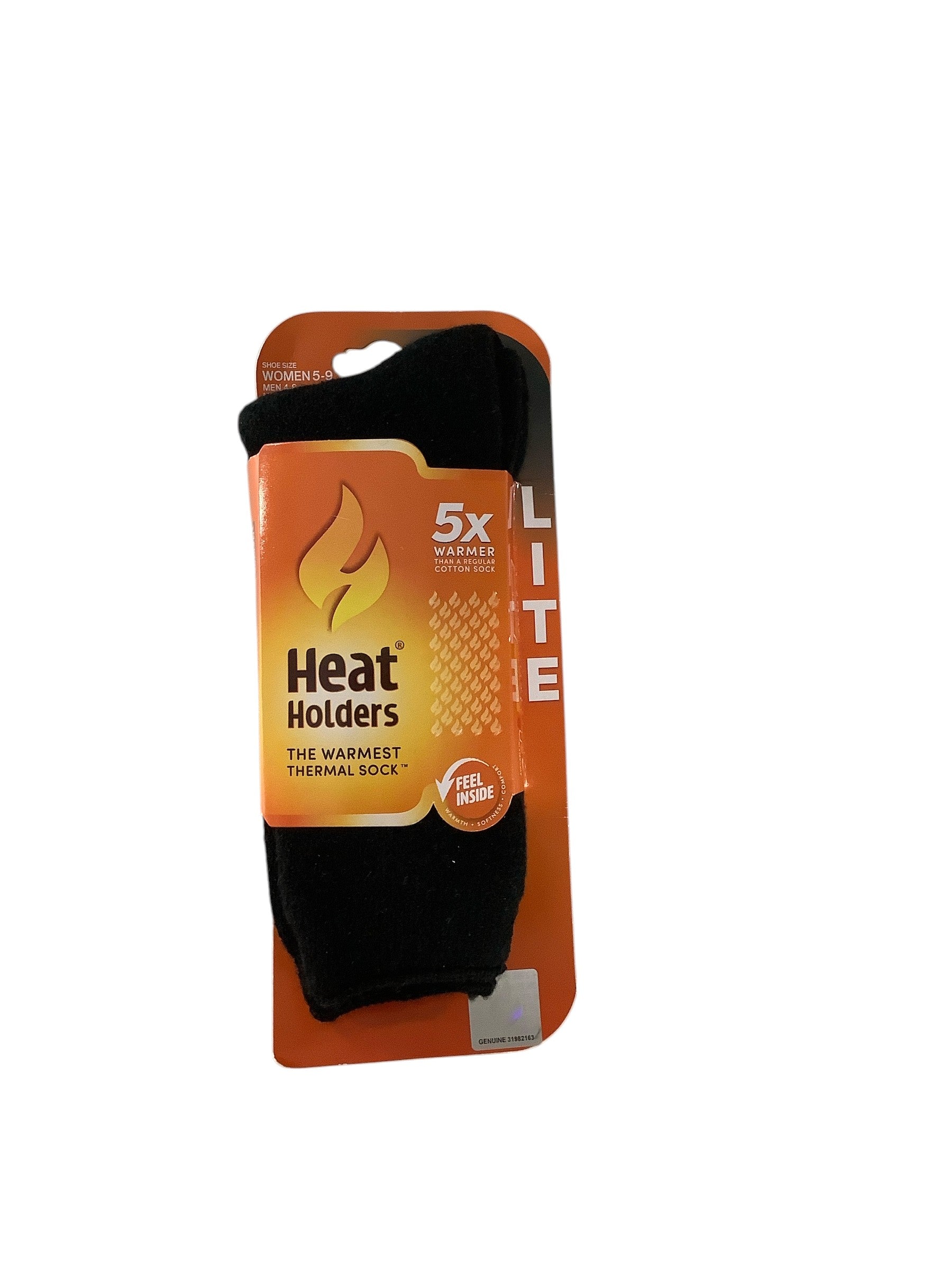 Heat Holders Women Crew Socks 5-9 Black Thermal
