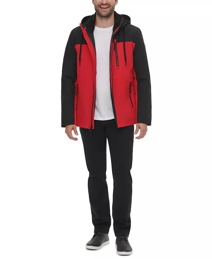 CALVIN KLEIN Men's 3-in-1 Systems Jacket Large Red / Black