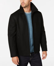 Calvin Klein Men's Open Bottom Hipster Coat XXL Black Wool