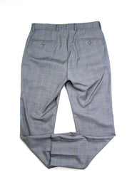 Calvin Klein Slim Fit Dress Pants 40 x 29 Grey Blue plaid