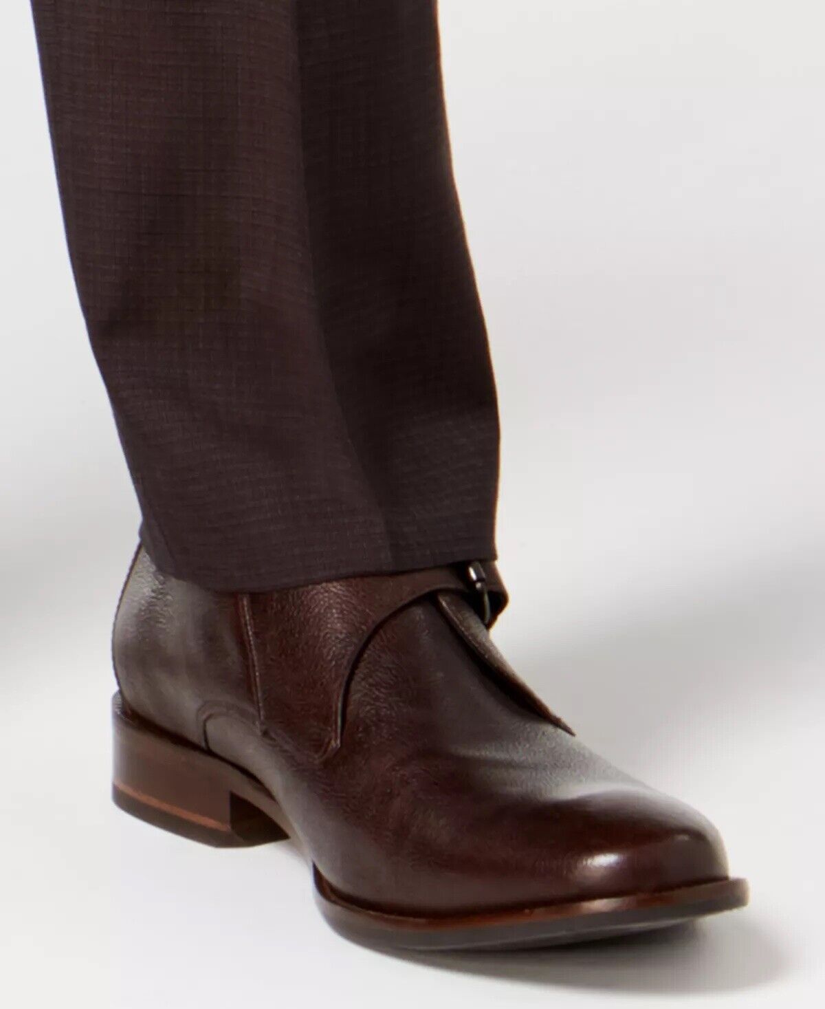 CALVIN KLEIN Men's Dress Pants Brown 38 x 29 Slim-Fit Plaid Check