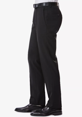 HAGGAR J.M. Men’s Dress Pants 33 x 32 Black Slim-Fit 4-Way Stretch