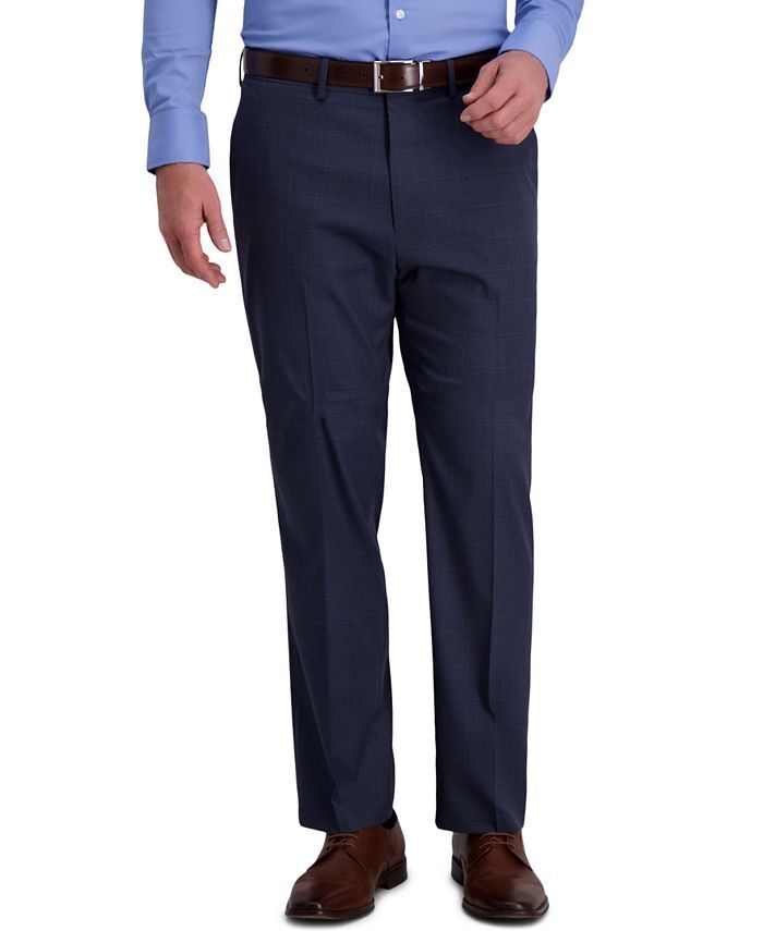 Haggar J.M. Men’s Premium Classic-Fit 4-Way Stretch Dress Pants 38 x 34 Blue