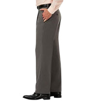 Haggar Mens Classic fit Dress Pants 32 / 32 Mid Gray Solid