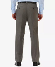 Haggar Mens Classic fit Dress Pants 38 / 32 Gray Solid