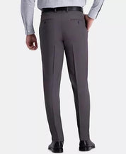 HAGGAR Men's Premium Slim-Fit Performance Stretch Dress Pants 38 x 32 Dark Grey