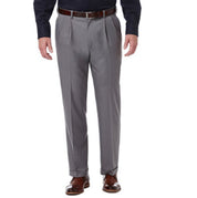 Haggar Mens Classic fit Dress Pants 44 / 29 Grey Solid
