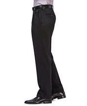 Haggar Mens Classic fit Chinos Pants 38 / 30 Black Solid Stretch