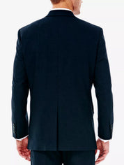 Haggar Men's Classic-Fit Sharkskin Suit Jacket Black 40S