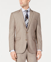 Kenneth Cole Reaction Men's Ready Flex Slim-Fit Stretch Suit 42 XL 35 x 32 Tan