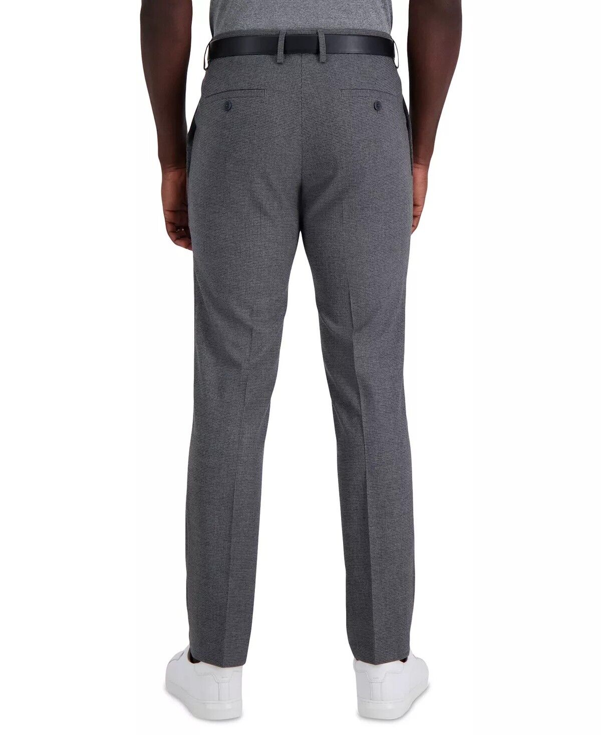 KENNETH COLE Men's Slim-Fit Stretch Dress Pants 34 x 34 Grey Windowpane