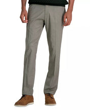 KENNETH COLE Men's Slim-Fit Stretch Dress Pants 32 x 30 Oatmeal Windowpane