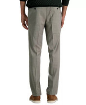 KENNETH COLE Men's Slim-Fit Stretch Dress Pants 32 x 30 Oatmeal Windowpane