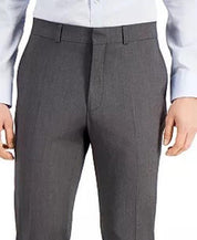 Kenneth Cole Reaction Mens Techni-Cole Slim Fit Suit Pants Light Grey Mens 32 x 34