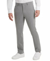 Kenneth Cole Reaction Techni-Cole Slim-Fit Dress Pants 33 x 30 Light Grey
