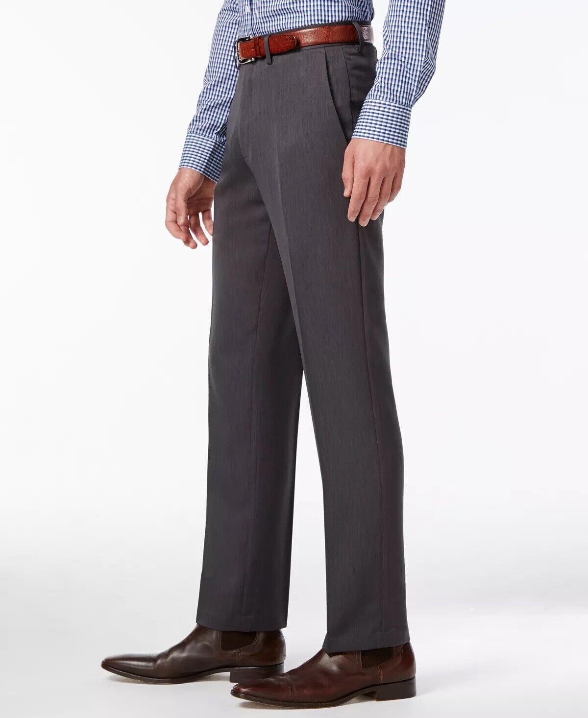 Kenneth Cole Reaction Mens Slim-Fit Urban Dress Pants Mid Grey 30 x 30