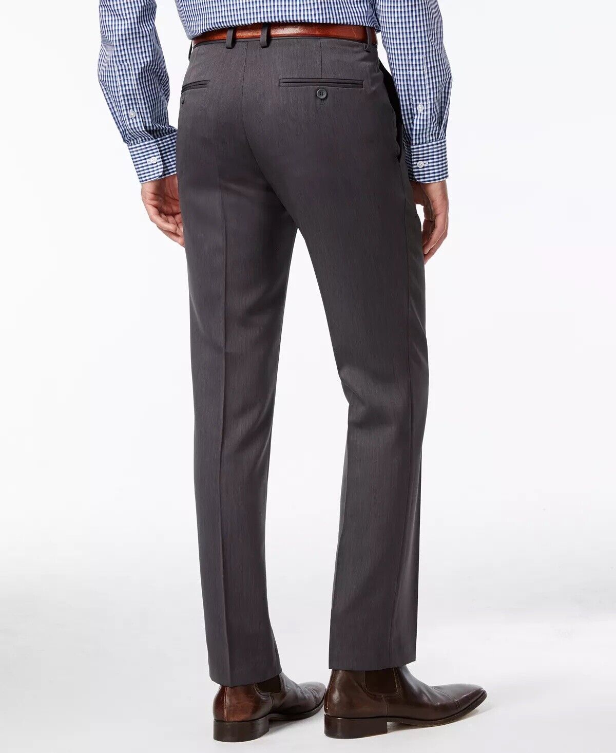 Kenneth Cole Reaction Mens Slim-Fit Urban Dress Pants Mid Grey 30 x 30