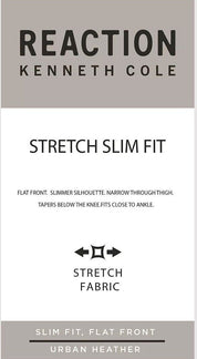 Kenneth Cole Reaction Mens Slim-Fit Urban Dress Pants Mid Grey 30 x 30