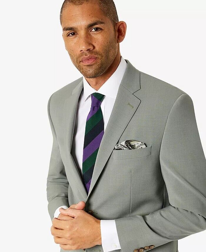 Lauren Ralph Lauren Men's Classic-Fit Suit Separate Jacket 40R Olive Green