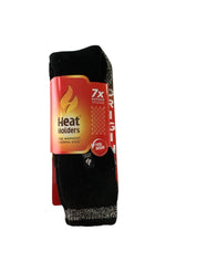 Heat Holders Womens Crew Socks 5-9 Black Thermal