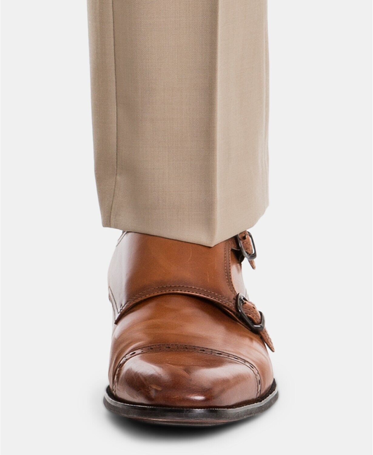 Lauren Ralph Lauren Men's UltraFlex Classic-Fit Tan Wool Pants 38 x 32