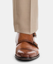 Lauren Ralph Lauren Men's UltraFlex Classic-Fit Tan Wool Pants 38 x 32