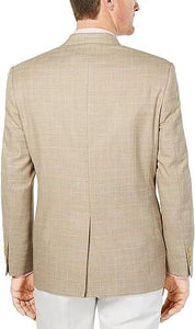 Lauren Ralph Lauren Mens Lexington Plaid Blazer Sportcoat Tan 40R