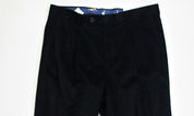 Lauren Ralph Lauren Regular Fit Corduroy Pleated Dress Pants 33 x 32 Black