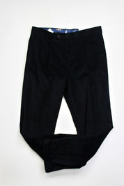 Lauren Ralph Lauren Regular Fit Corduroy Pleated Dress Pants 33 x 32 Black