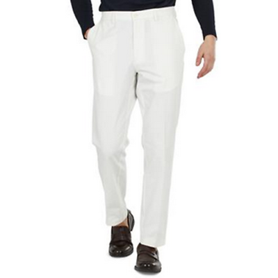 LAUREN RALPH LAUREN Men's Cotton Stretch Performance Pants 38 x 30 Off White