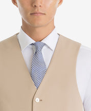 Lauren By Ralph Lauren Mens Regular fit Button-Up Vest Small Beige Stretch