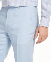 Lauren Ralph Lauren Men's Classic-Fit Solid Linen Dress Pants 42 x 30 light Blue