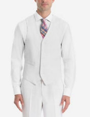 Lauren Ralph Lauren Mens Classic fit Button-Up Suit Vest Medium White