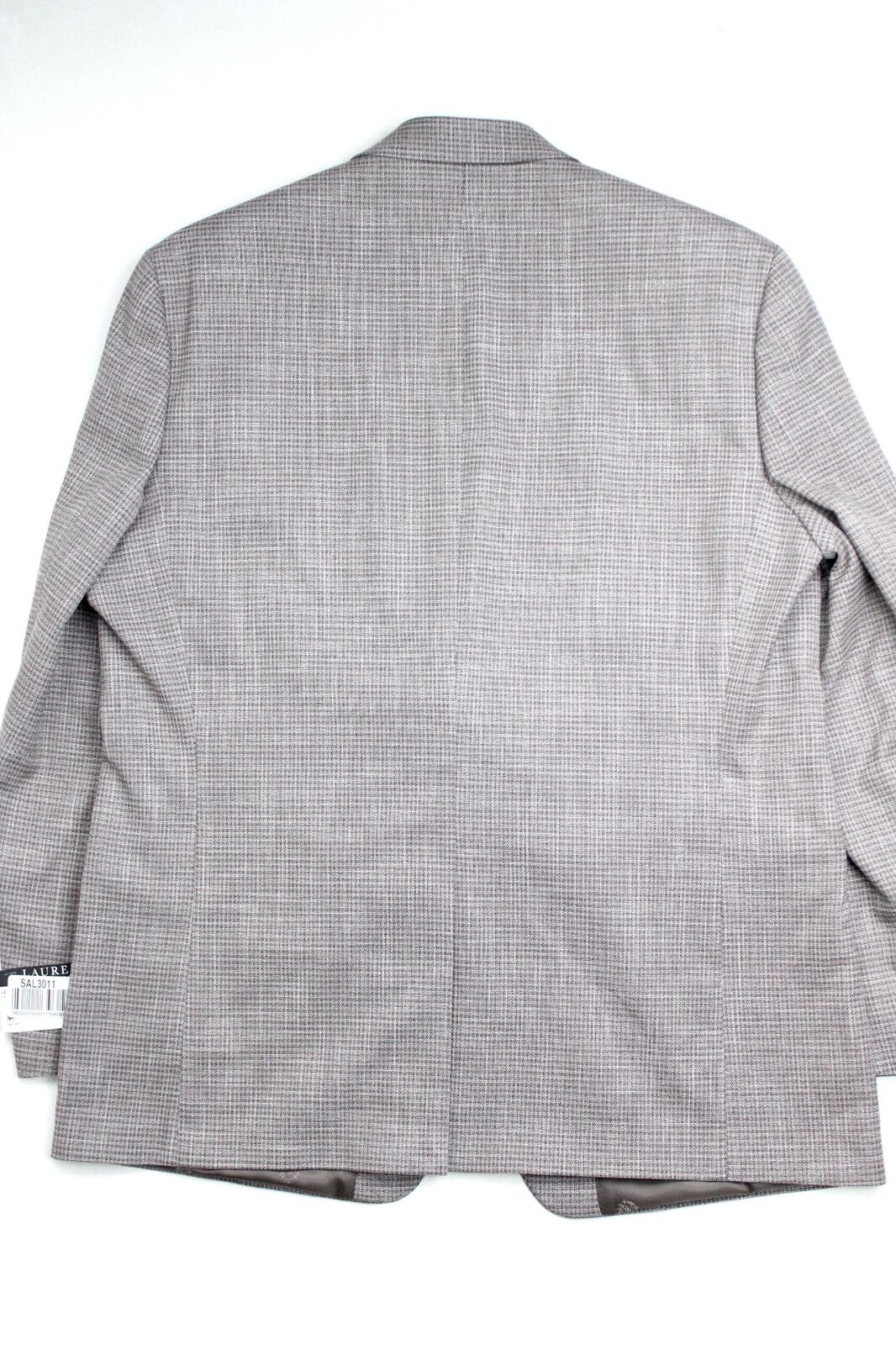 Lauren Ralph Lauren Mens Brown Check Weave Suit Jacket 38S