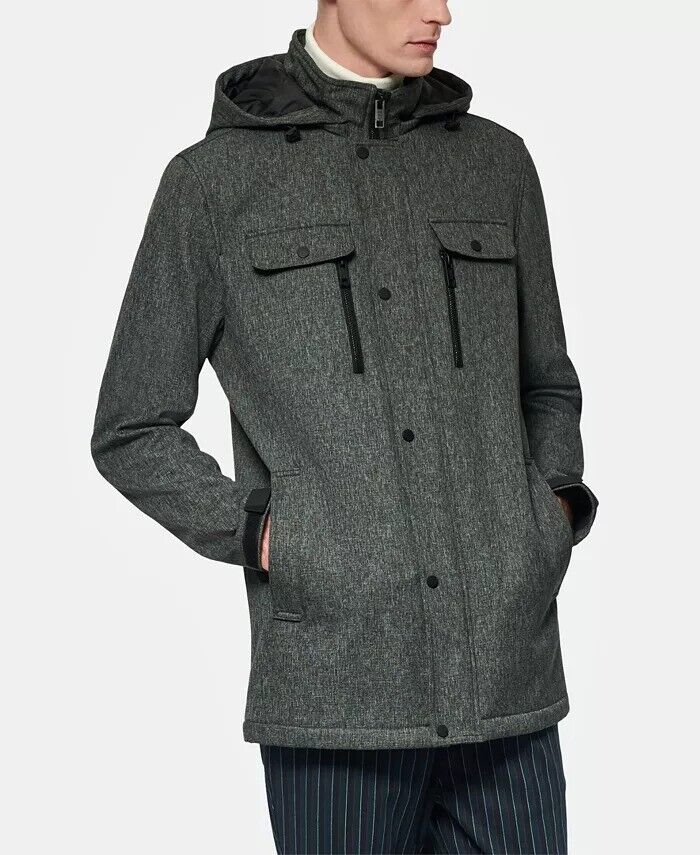 Marc New York Men's Doyle Hooded Jacket 2XL XXL Mid Grey