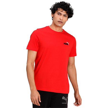 Puma Men Regular fit Short Sleeve T-Shirt Shirt XXL Red