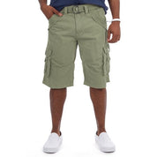 X RAY Men's 12.5" Cotton Cargo Shorts Green 40