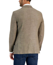 Nautica Mens Modern Fit Sport Coat 44L Stretch Beige Tan
