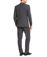 Nautica Men's Modern-Fit Bi-Stretch Dark Gray Windowpane Suit JACKET ONLY 38R