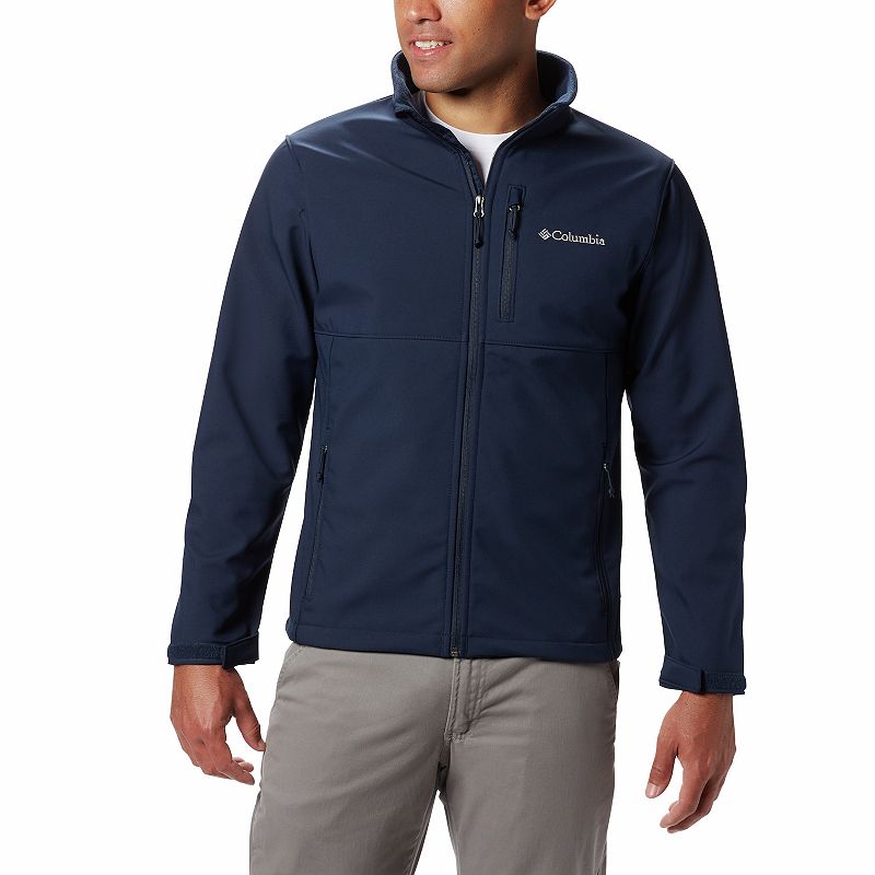 Columbia Omni Shield Water Resistant Soft Shell Jacket Navy Blue XL