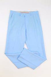 OppoSuits Cool Blue Slim Fit 2 PC Suit Blue 42R / 36W Flat Pant PARTY