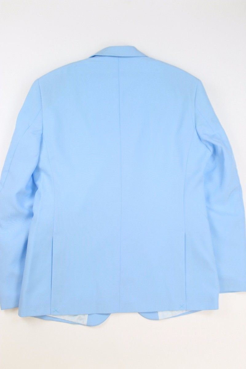 OppoSuits Cool Blue Slim Fit 2 PC Suit Blue 42R / 36W Flat Pant PARTY