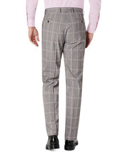 SEAN JOHN Men's Classic-Fit Plaid Suit Pants 38 x 32 Grey Plaid