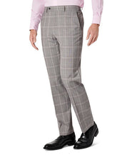 SEAN JOHN Men's Classic-Fit Plaid Suit Pants 38 x 32 Grey Plaid