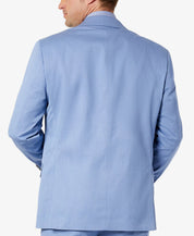 Sean John Men's Classic-Fit Solid Suit Jacket Light Blue 40L Sport Coat