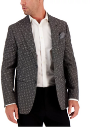 Tallia Mens Slim fit Sport Coat Blazer 40 R Blue