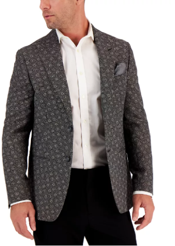 Tallia Mens Slim fit Sport Coat Blazer 40 R Blue