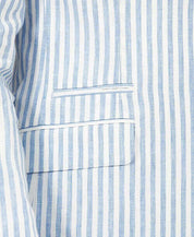 Tallia Men's Slim-Fit Blue Stripe Blazer Blue White 46L Sport Coat