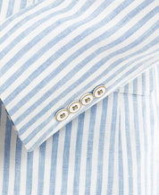 Tallia Men's Slim-Fit Blue Stripe Blazer Blue White 46L Sport Coat