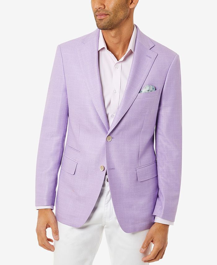 TALLIA Men's Slim-Fit Lavender Blazer Sport Coat 38S Purple